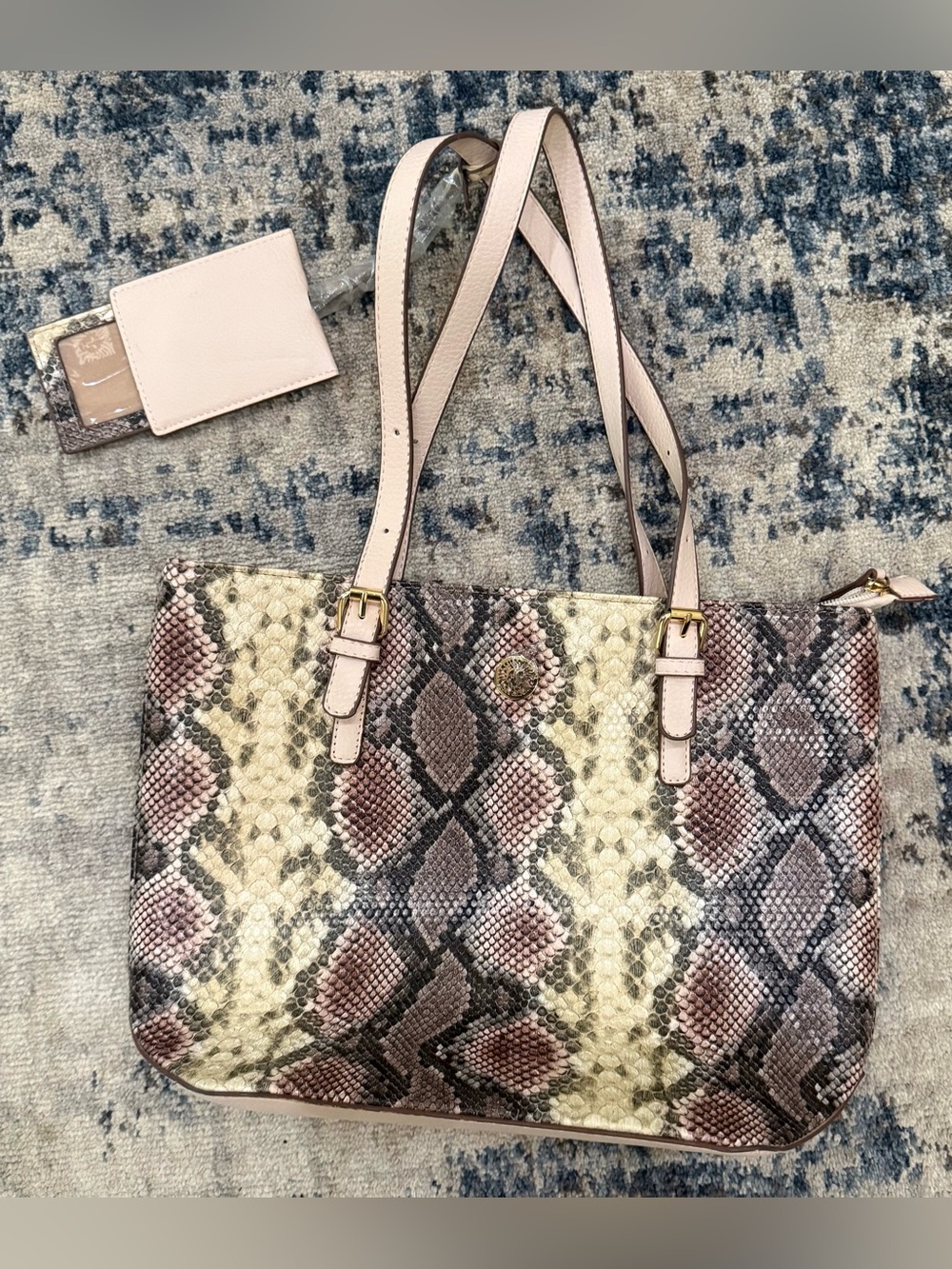 $30 Anne Klein snake print tote bag